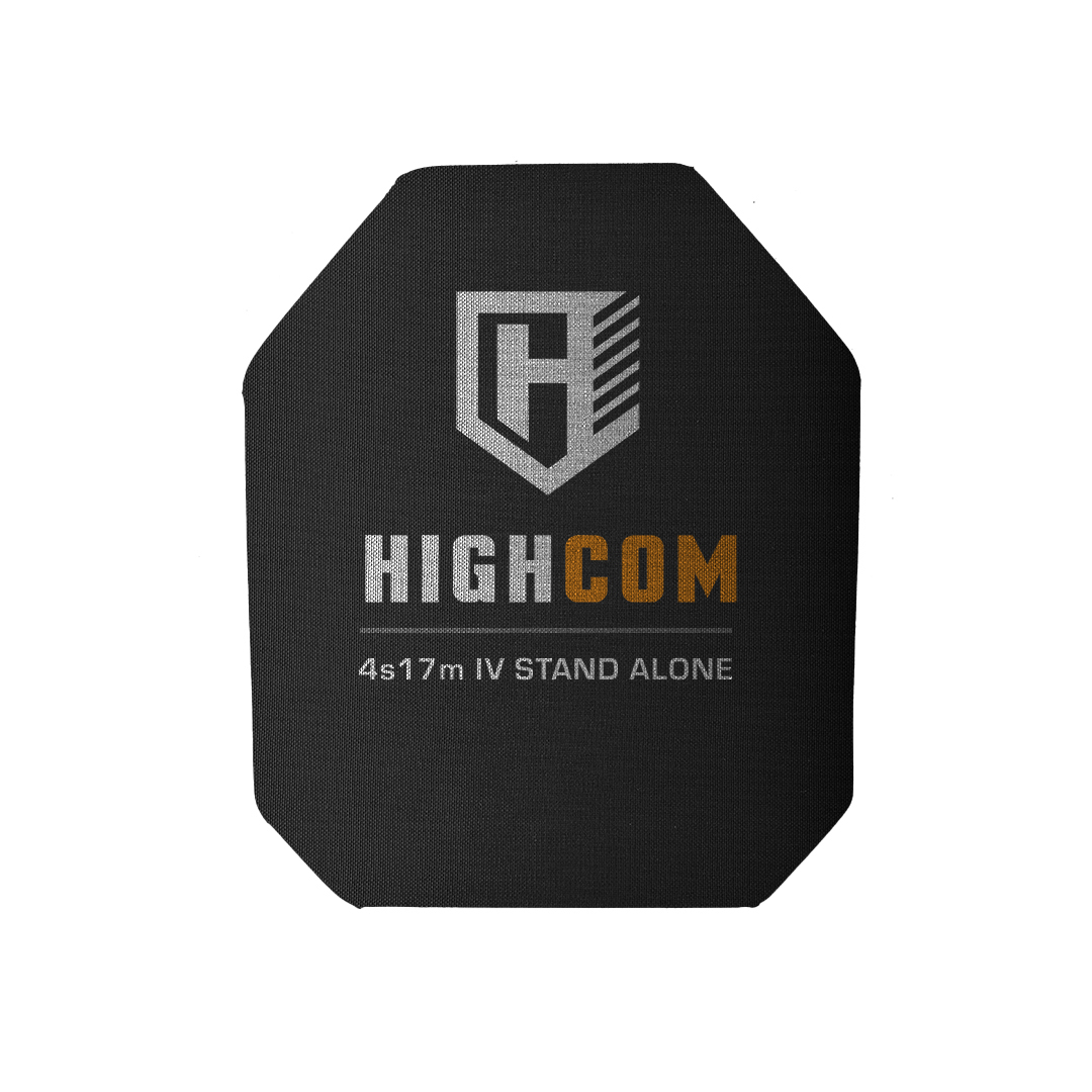 HighCom Armor Guardian 4s17m Level IV Stand Alone Hard Armor Plate SCMC Cut