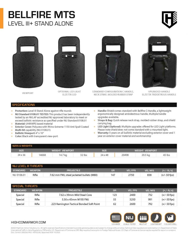 Bellfire MTS III Product Spec