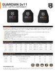 HighCom Armor Guardian 3s11m Hard Armor Plate Product Spec PDF page