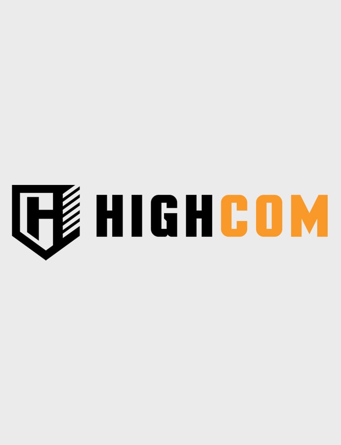 HighCom Armor Signature Logo – Black and Orange