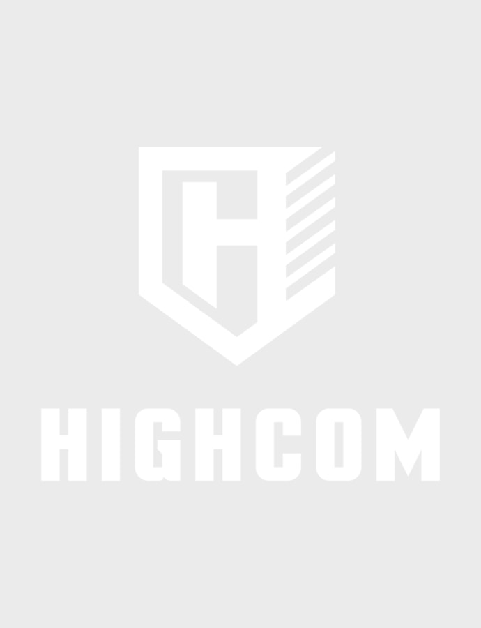 HighCom Armor Square Logo – White