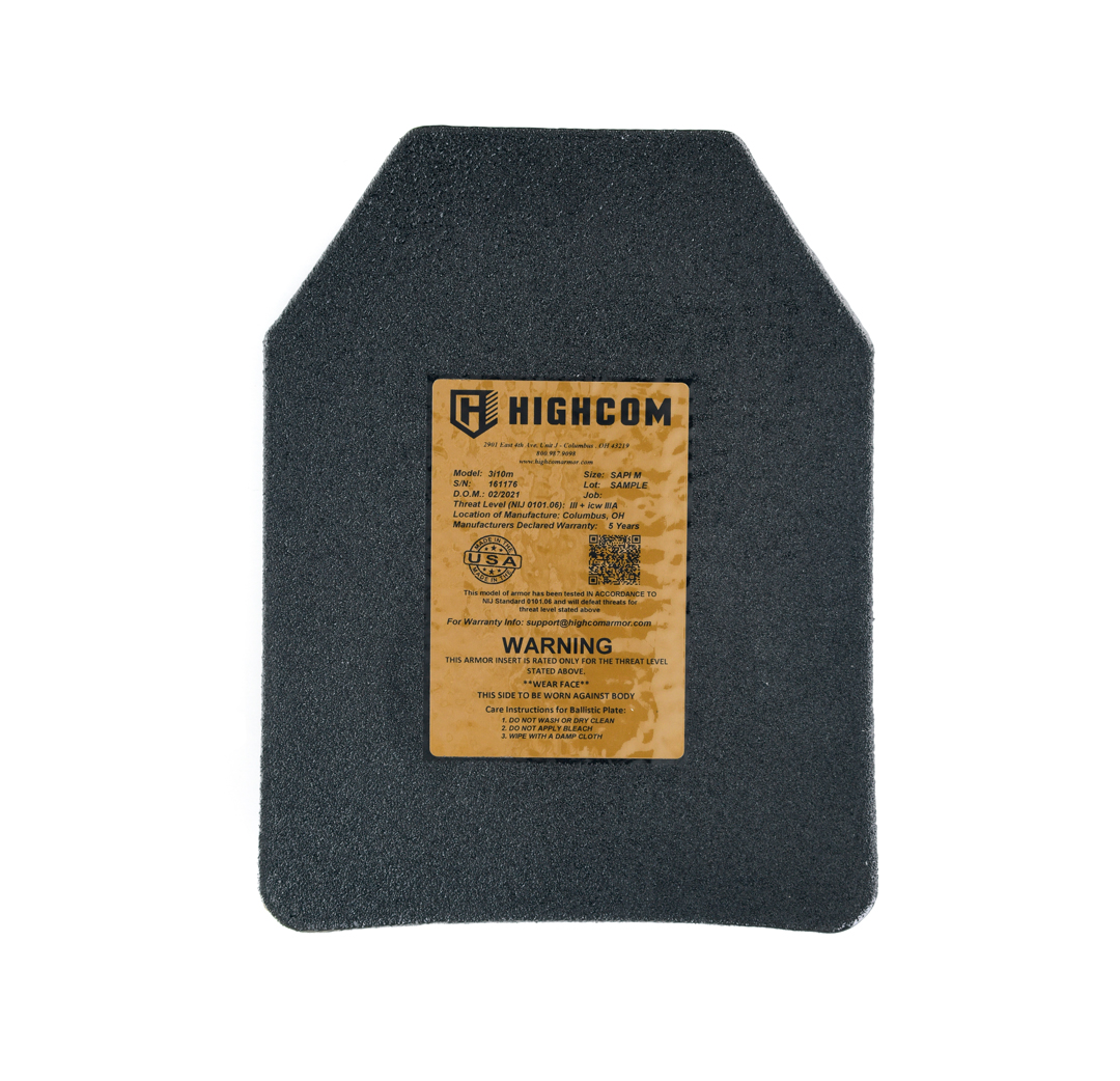 HighCom Armor Guardian 3i10m Plate Back