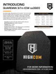 HighCom Armor Introducing Guardian 3i7m ICW sa3920 Product Release Sales Slick PDF
