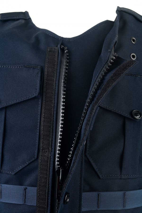 HighCom Armor Trooper UDC Utility Dress Shirt Zipper Front Detailed View LAPD Blue