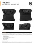 HighCom Armor RAK Rifle Armor Kit Equipment Bag Product Spec Sheet PDF