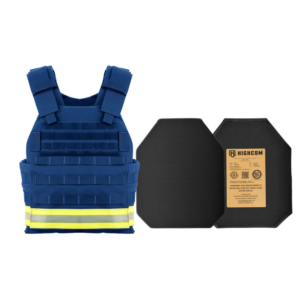 RAK ACAP Rescue Rifle Armor Rescue Kit for First Responders Navy with Reflective Strip Shooter Cut Plates