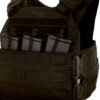 HighCom Armor Trooper LVPC Low Vis Plate Carrier Black close up of front view with mags