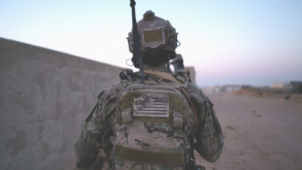 Agilite AMAP III Tactical Assault Pack worn by warfighter.
